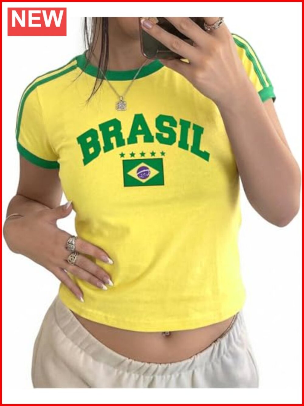 Mexico USA Graphic Crop Top Tee Y2K Football Jersey Women